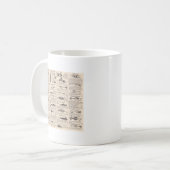 Vintager Fischfang: Antiker Fischer aus den 1900er Kaffeetasse (Vorderseite Links)