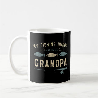 Vintager Fischfang Mein Fisch Buddy nennt mich Opa Kaffeetasse