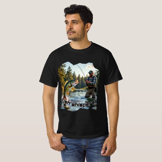 Vintager Fischflüster T-Shirt (Vorne ganz)