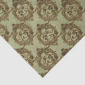 Vintager Fischpirsch Seidenpapier (Ausschnitt)