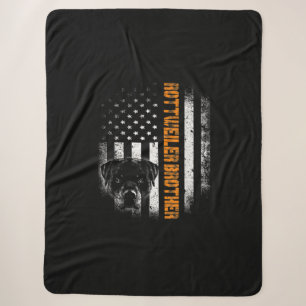 Vintager Flag lustiger Hund Rottweiler Brother Bes Sherpadecke