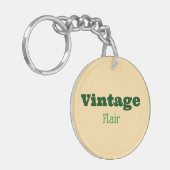 Vintager Flair Akryllischer Schlüsselanhänger (Vorderseite links)