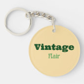 Vintager Flair Akryllischer Schlüsselanhänger (Vorderseite)