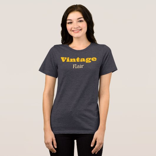 Vintager Flair T - Shirt (Vorderseite voll)