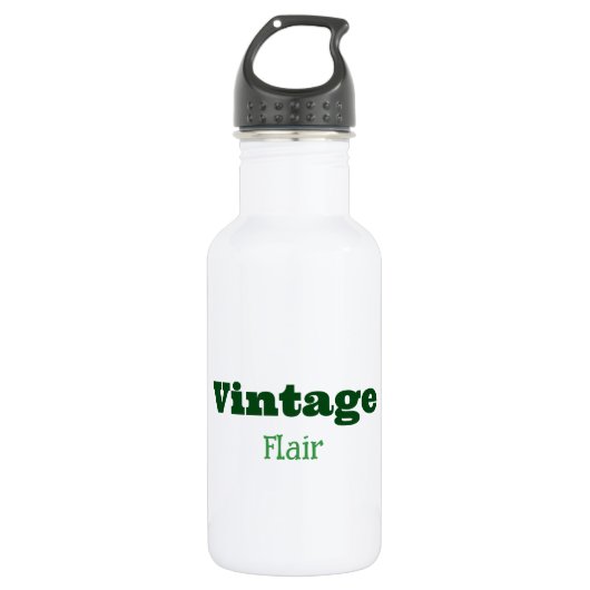 Vintager Flair Wasserflasche (Vorderseite)
