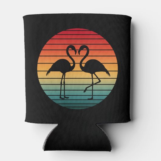 Vintager Flamingo Dosenkühler (Rückseite)