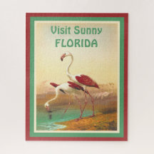 Vintager Flamingos Besuch Florida Reiseplaner