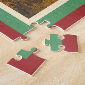 Vintager Flamingos Besuch Florida Reiseplaner Puzzle (Seite)