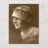 Vintager Flapper (42) Postkarte (Vorderseite)