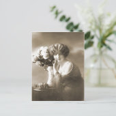 Vintager Flapper (70) Postkarte (Stehend Vorderseite)