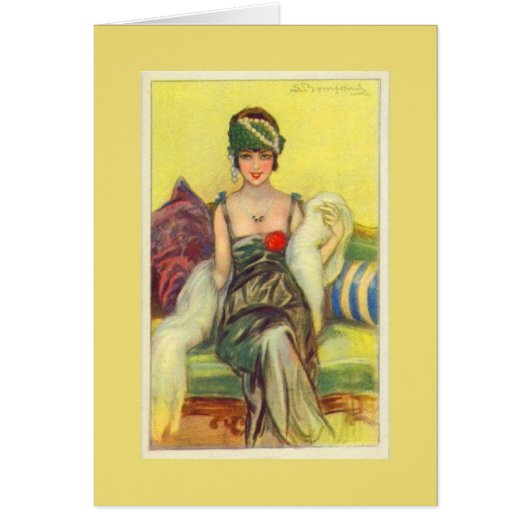 Vintager Flapper auf einem Set, (Vorne)