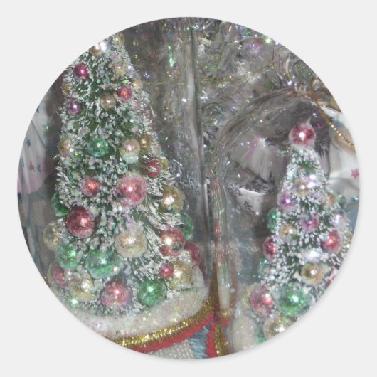 Vintager Flaschengürtel Runder Aufkleber (Vorderseite)