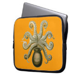 Vintager Fleckel-Kraken Laptopschutzhülle (Vorderseite Links)
