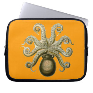 Vintager Fleckel-Kraken Laptopschutzhülle
