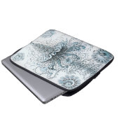 Vintager Fleckel Laptopschutzhülle (Vorne Knopf)
