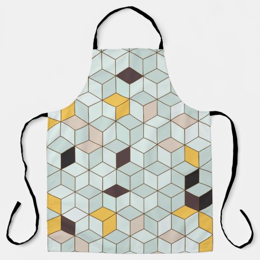 Vintager Fliesenhintergrund aus geometrischen Form Schürze (Vorderseite)