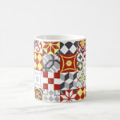 Vintager Fliesenhintergrund Kaffeetasse (Mittel)