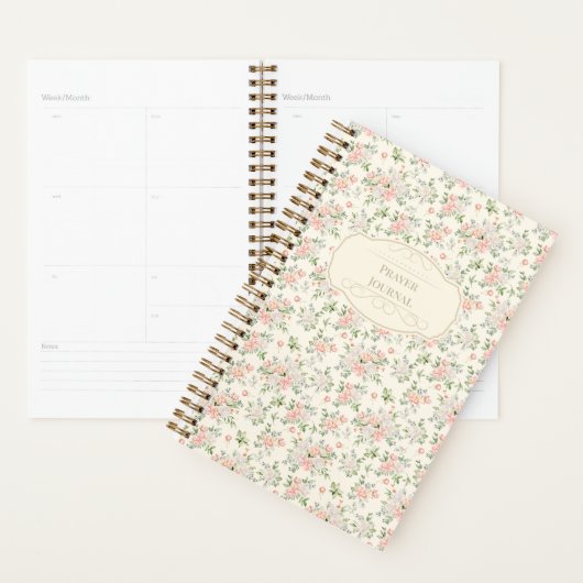 Vintager floraler Aquareller-Zeitschriftenplaner Planer (Anzeige)