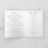 Vintager floraler Begräbnisorden Programm (Innenseite)