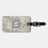 Vintager floraler DragonFly Muster Monogram Gepäckanhänger (Vorderseite horizontal)