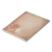 Vintager floraler Editor Notizblock (Rotiert)