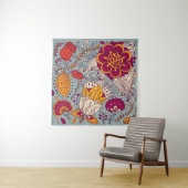 Vintager floraler Elegant Hintergrund Wandteppich (Beispiel)