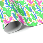 Vintager floraler Hintergrund Geschenkpapier (Rolleneckpunkt)