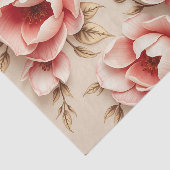 Vintager floraler Hintergrund mit Kamelien Seidenpapier (Ausschnitt)