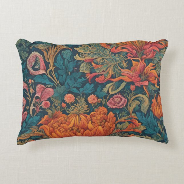 Vintager floraler Stil Dekokissen (Vorderseite)