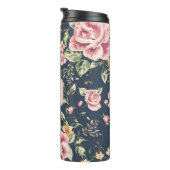 Vintager floraler Thermaltumbler Thermosbecher (Nach rechts gedreht)