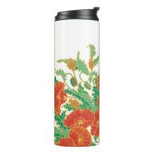 Vintager, floraler Tumbler Thermosbecher (Nach links gedreht)