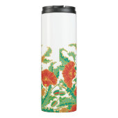 Vintager, floraler Tumbler Thermosbecher (Rückseite)