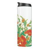 Vintager, floraler Tumbler Thermosbecher (Nach rechts gedreht)