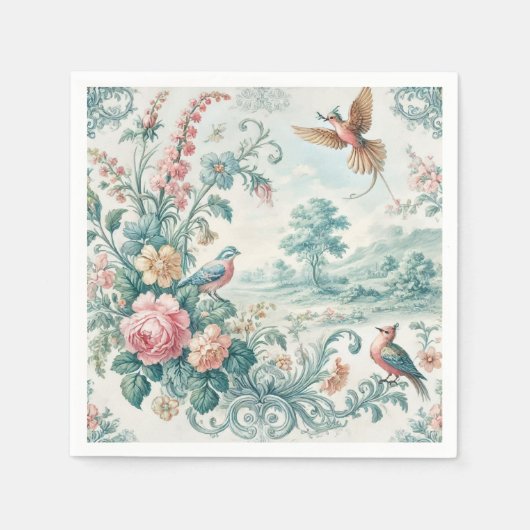Vintager Florentiner Napkins Serviette (Vorderseite)