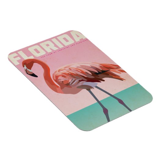 Vintager Florida-Flamigo Magnet (Rechte Seite)
