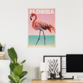 Vintager Florida-Flamigo Poster (Heimbüro)