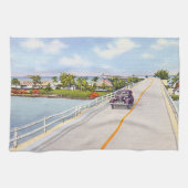 Vintager Florida-Schlüssel Geschirrtuch (Horizontal)