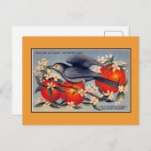 Vintager Florida Staat Blume, Staat Postkarte (Vorne/Hinten)