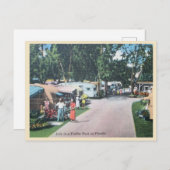 Vintager Florida Trailer Park Postkarte (Vorne/Hinten)