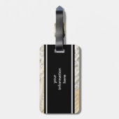 Vintager Flöten-Musik-Gepäck-Umbau Gepäckanhänger (Rückseite vertikal)