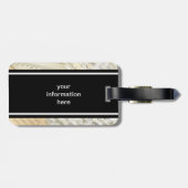 Vintager Flöten-Musik-Gepäck-Umbau Gepäckanhänger (Rückseite horizontal)