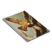 Vintager Flug des Merlin Falcon Notizblock (Rechte Seite)