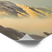 Vintager Flug des Merlin Falcon Poster (Ecke)