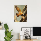 Vintager Flug des Merlin Falcon Poster (Heimbüro)
