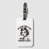 Vintager Flug Gepäckanhänger (Vorderseite Vertikal)