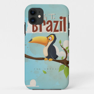 Vintager Flug nach Brasilien Toucan Travel Poster Case-Mate iPhone Hülle