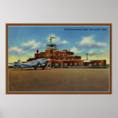 Vintager Flughafen Chamberlain Minneapolis Poster (Vorne)