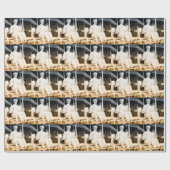 Vintager Flugzeug-Einflug Geschenkpapier (Flach)