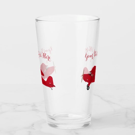 Vintager Flugzeugpint Glas Beer Soda Tumbler (Links)