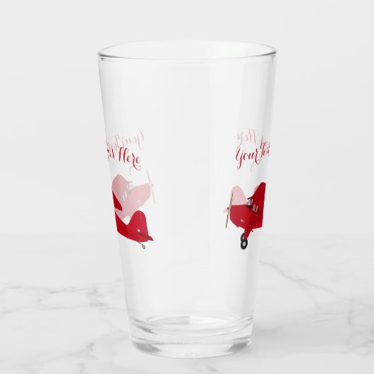 Vintager Flugzeugpint Glas Beer Soda Tumbler (Rechts)